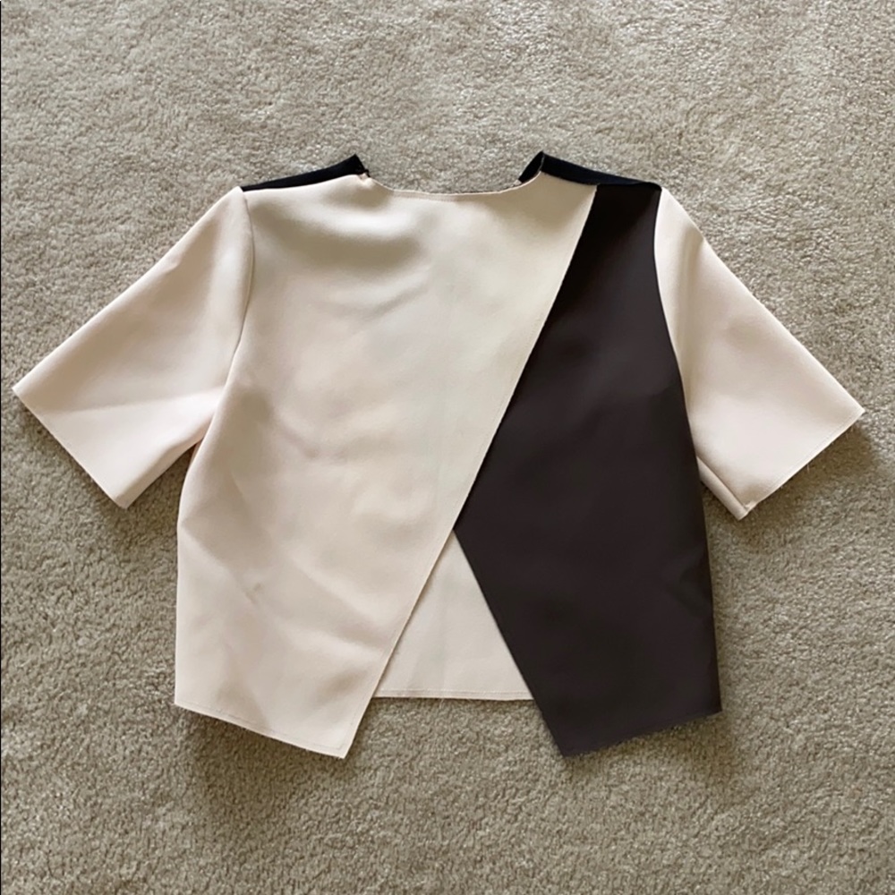 NWT Topshop colorblock blouse - Picture 2 of 4